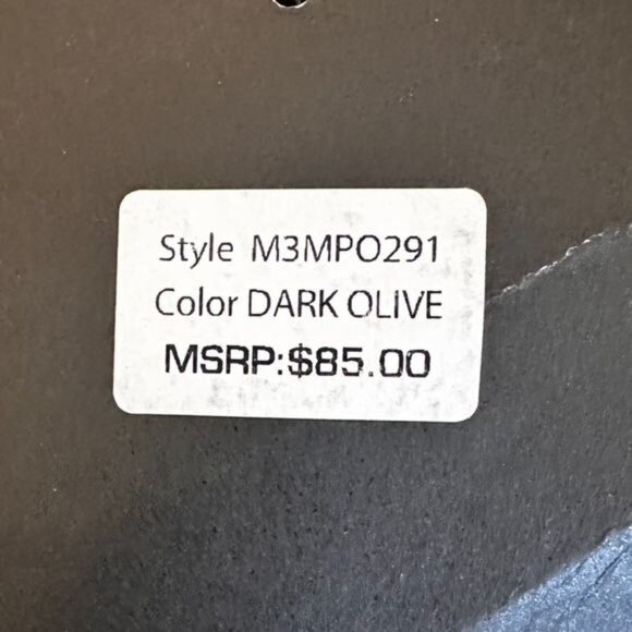 Marc New York Dark Olive Vegan Leather Belted Crop Pants Sz 14 NWT - Picture 7 of 8